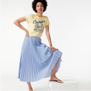 J. Crew Pleated Midi Skirt